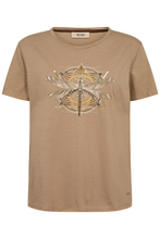 Load image into Gallery viewer, Mos Mosh Gull O-SS Deco Tee | Tannin | 165360MX1
