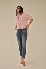 Load image into Gallery viewer, Mos Mosh Jelena Voile Shirt in Nosegay Paired with Jeans

