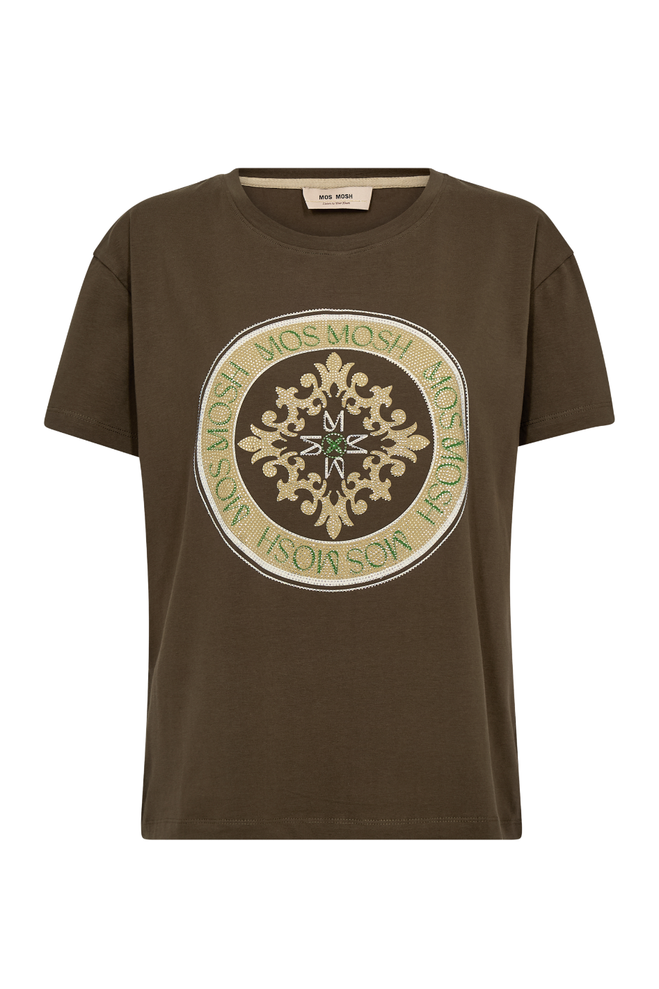 Mos Mosh Judd O-SS Tee in Olive Night