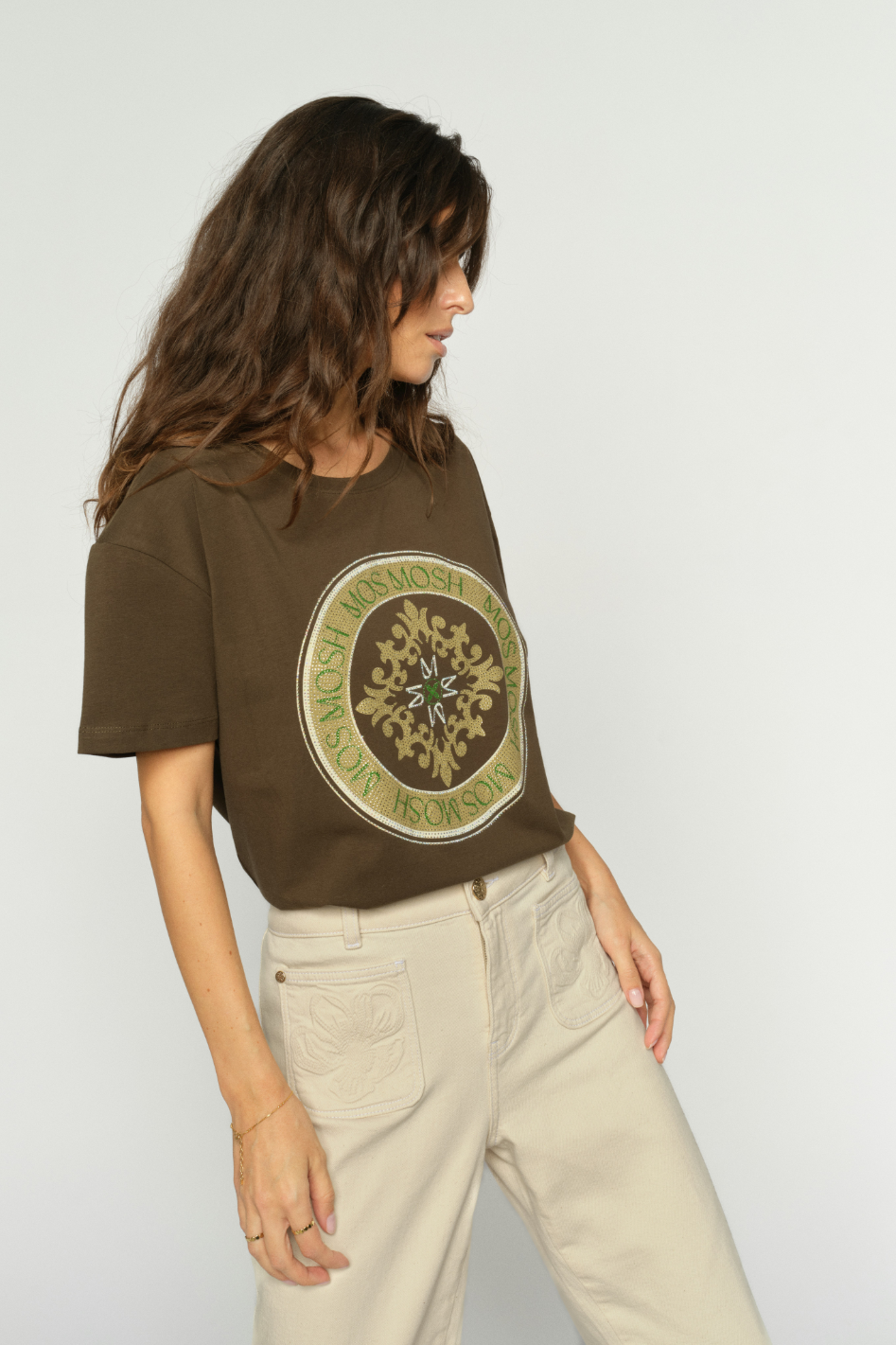 Mos Mosh Judd O-SS Tee in Olive Night