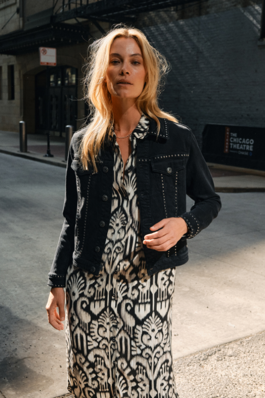 Mos Mosh Marly Denim Jacket | Black