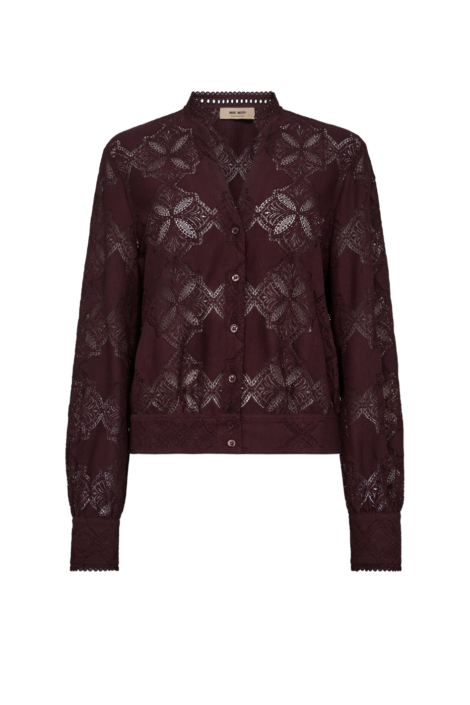 Mos Mosh Monia Yen Lace Shirt in Fudge