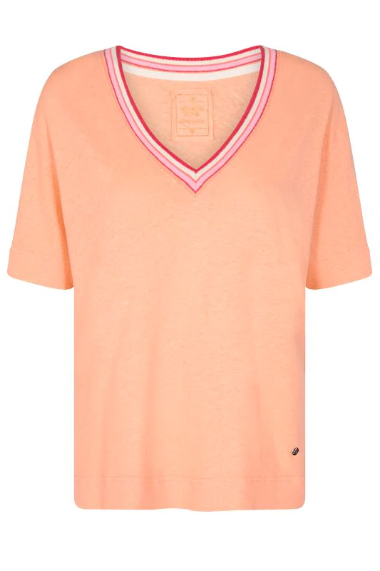 Mos Mosh Moraq Short Sleeve Tee | Coral Reef