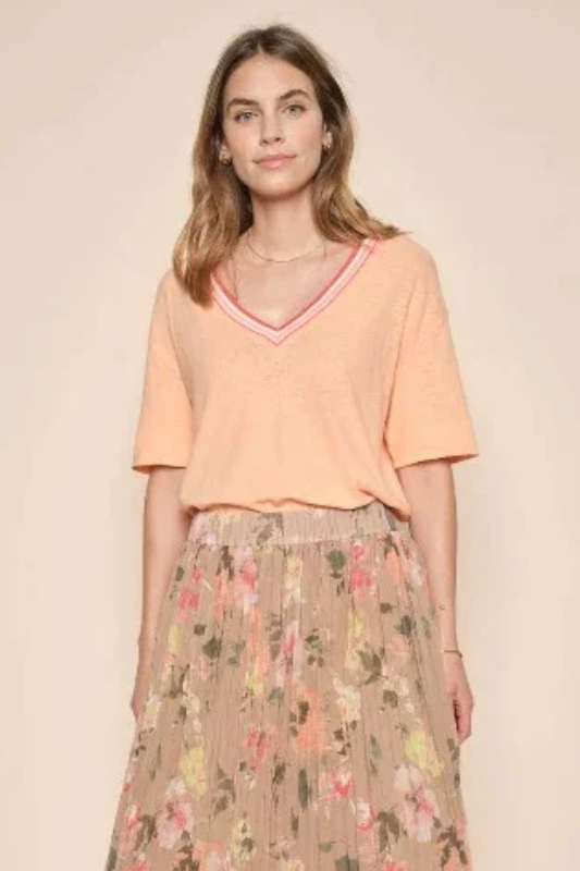 Mos Mosh Moraq Short Sleeve Tee | Coral Reef