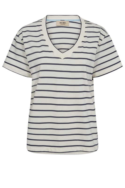 Mos Mosh Nani V-SS Stripe Tee | Spellbound | 168630