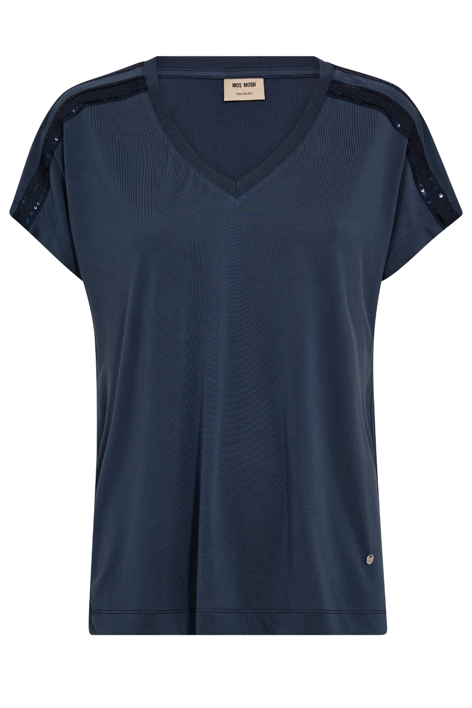 Mos Mosh Narelle V-Neck Sequin Tee