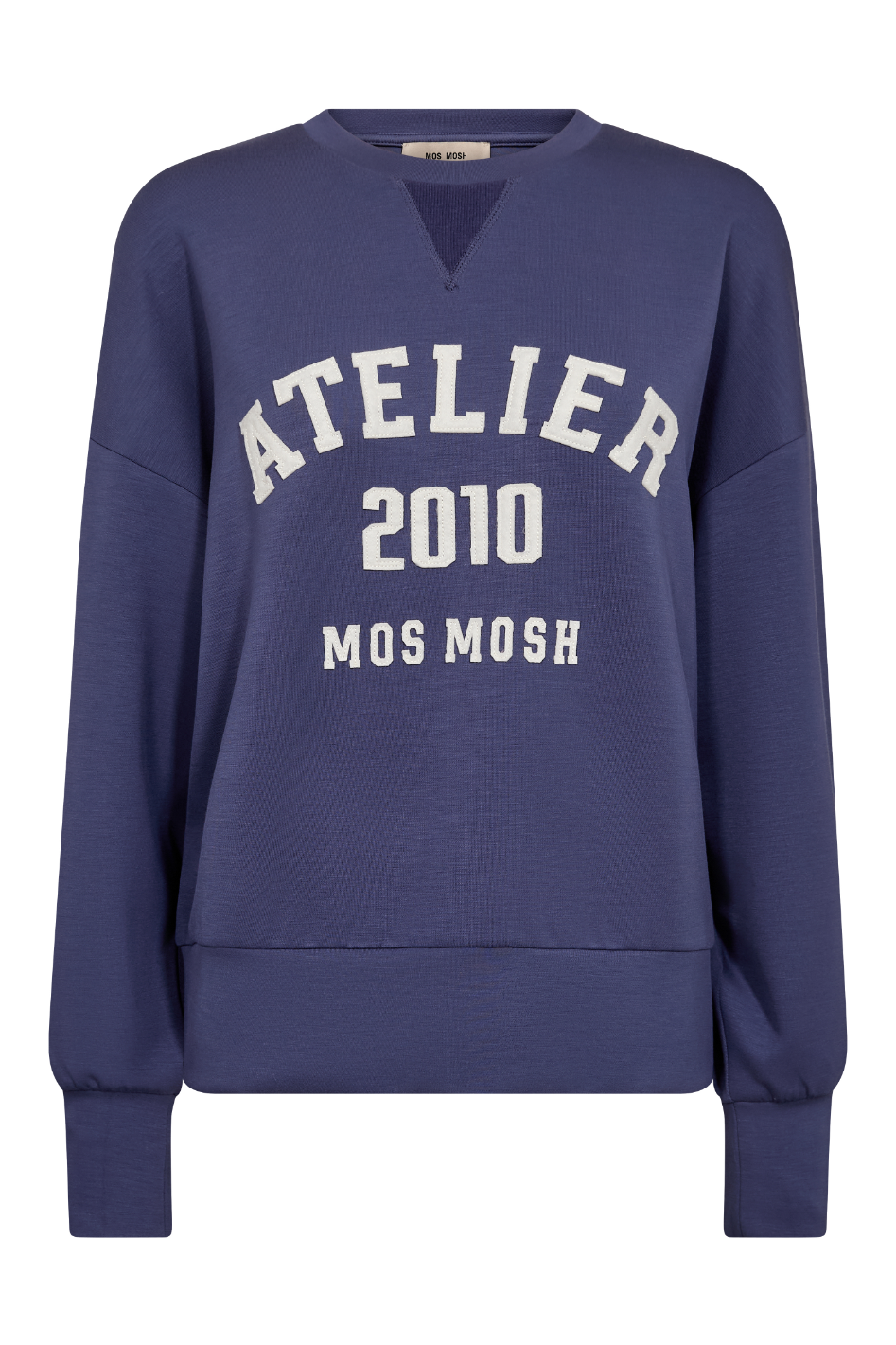 Mos Mosh Nima O-LS Sweatshirt in Crown Blue