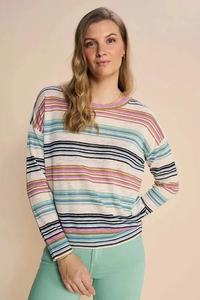 Mos Mosh | Pitch LS Linen Knit | Wasabi | 158940