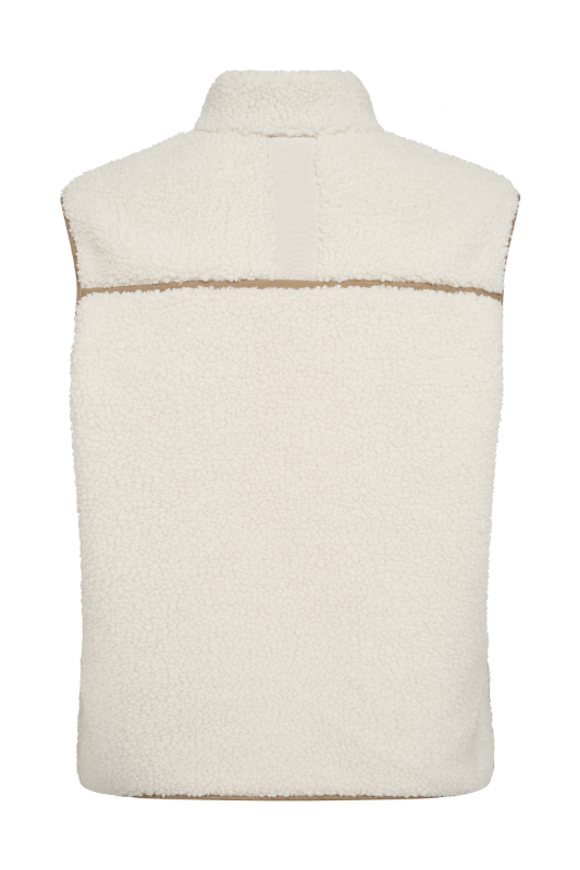 Mos Mosh Rowe Teddy Waistcoat | Ecru | 165230MX1