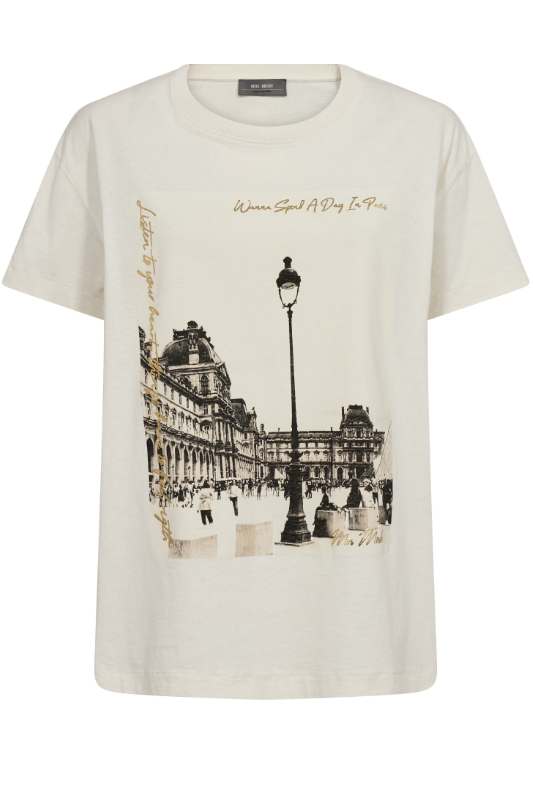 Mos Mosh Solene O-SS Tee | Ecru | 164510MX1