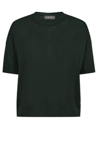 Mos Mosh Swann O-SS Flora Tee | Forest Night | 164560MX1