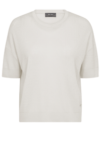 Mos Mosh Swann O-SS Flora Tee | Ecru | 164560MX1
