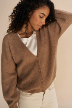 Load image into Gallery viewer, Mos Mosh Thora V Neck Knit Cardigan | Cinnamon Swirl
