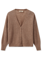 Load image into Gallery viewer, Mos Mosh Thora V Neck Knit Cardigan | Cinnamon Swirl
