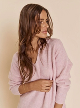 Load image into Gallery viewer, Mos Mosh Thora V Neck Knit in Lilac

