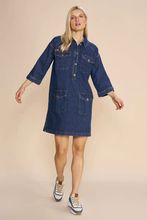 Load image into Gallery viewer, Mos Mosh Vika Denim Dress | Blue | 161690MW1
