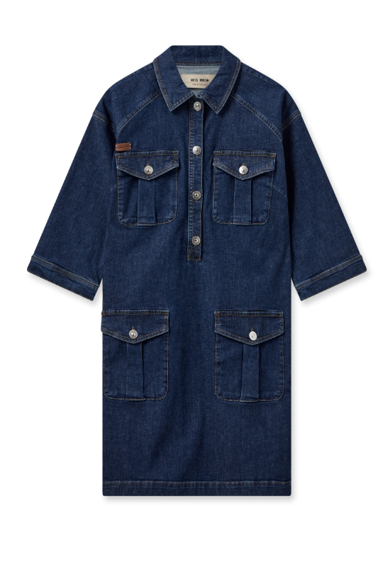 Mos Mosh Vika Denim Dress | Blue | 161690MW1