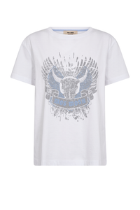 Mos Mosh Washa O-SS Tee | White | 177070MA1