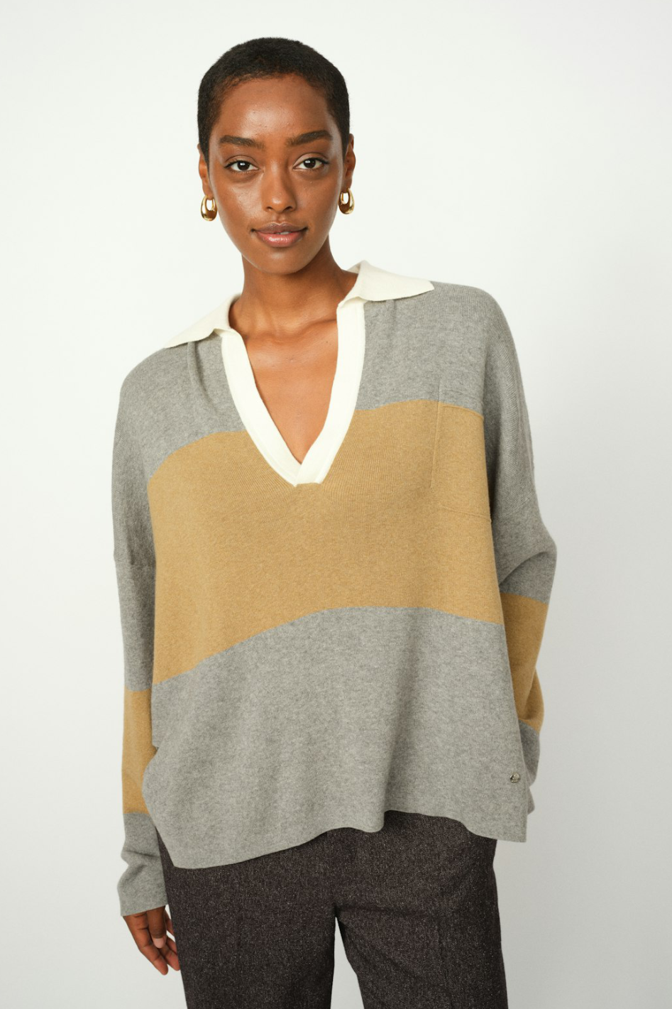 Mos Mosh Wylie Tani Bold Stripe Knit 