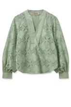 Load image into Gallery viewer, Mos Mosh Yen Blouse in Smoke Green
