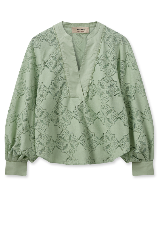 Mos Mosh Yen Blouse in Smoke Green