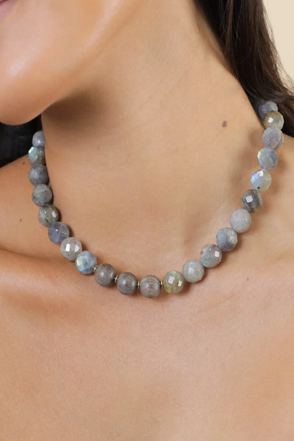 Nature Bijoux Eclipse Labradorite Short Necklace