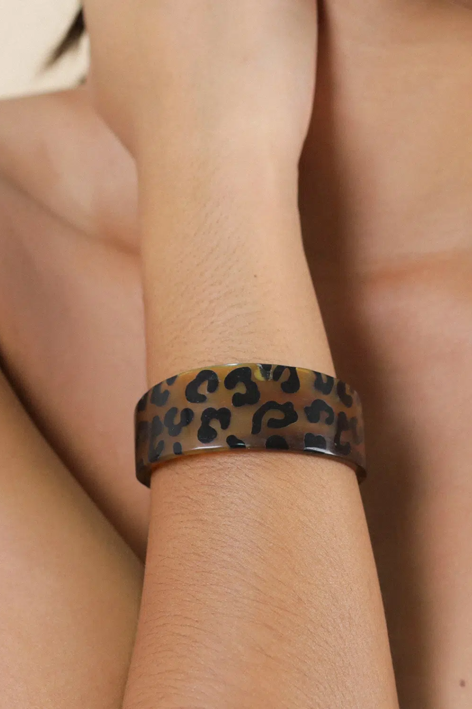 Nature Bijoux Jaguar Golden Horn Rigid Bracelet
