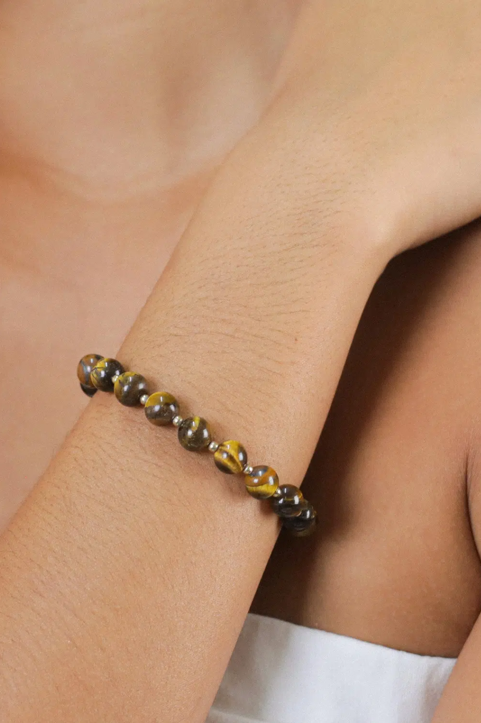 Nature Bijoux Jaguar Tiger Eyes Stretch Bracelet