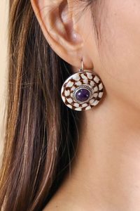 Nature Bijoux Round French Hook Earrings | St Barth Collection