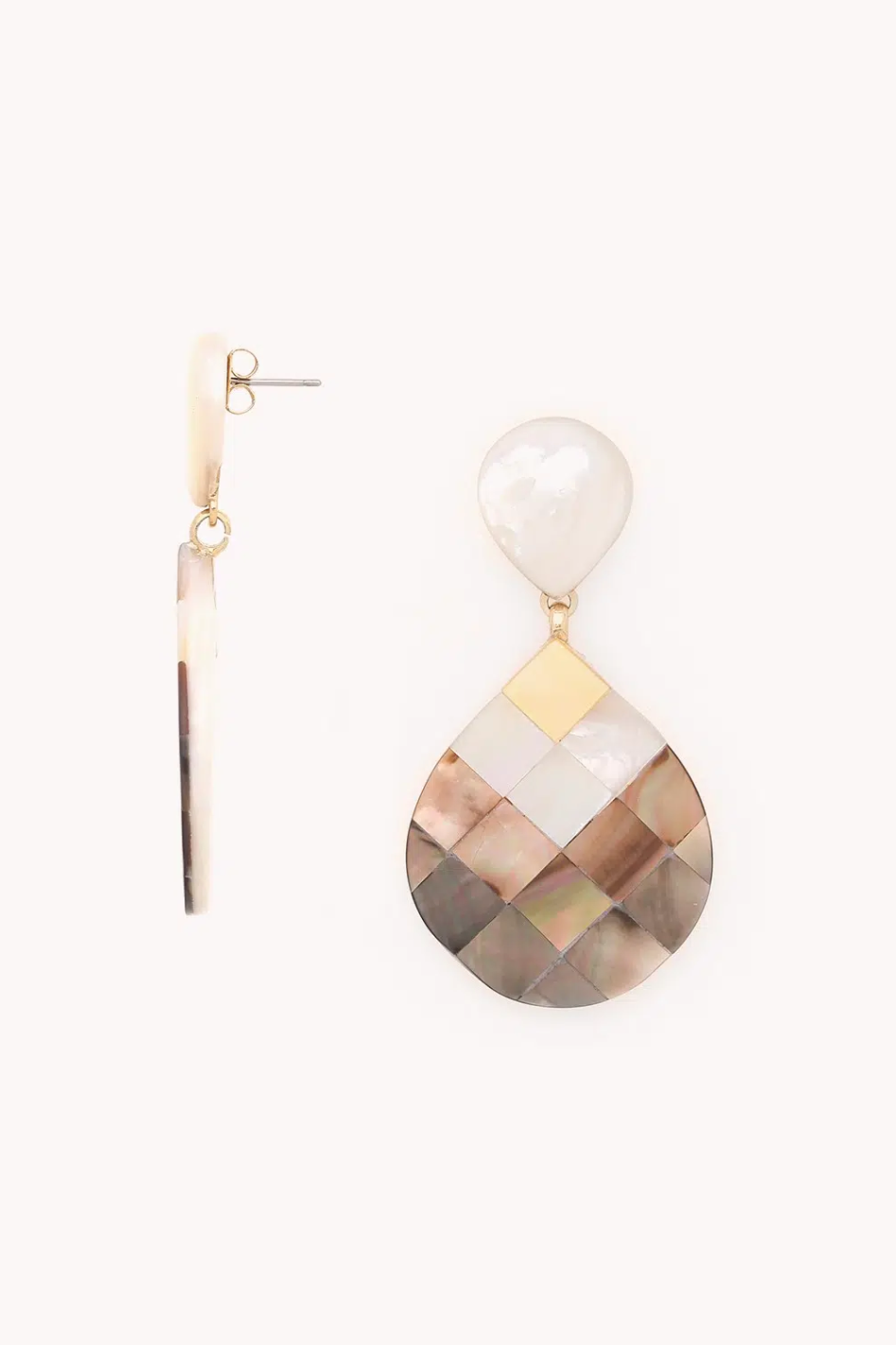 Nature Bijoux San Lazzaro Double Drop Post Earrings