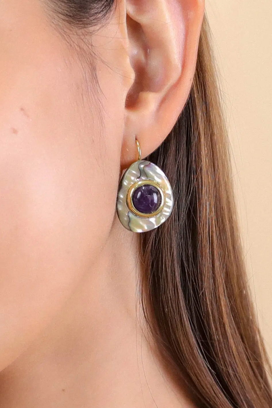 Nature Bijoux Simple French Hook Earrings Giverny Collection