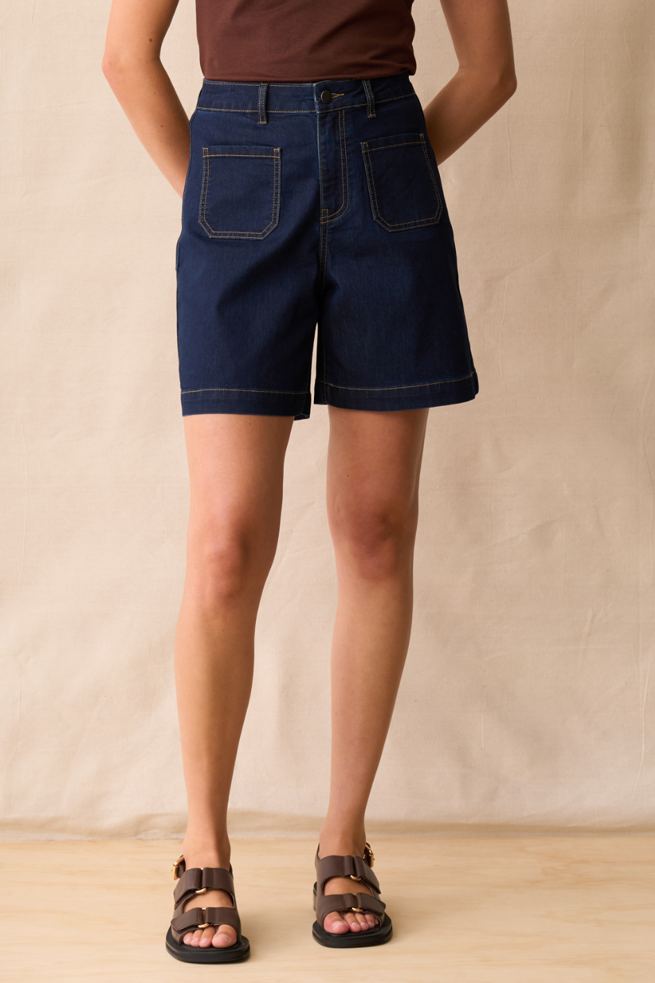 Neris Demi Short in Indigo