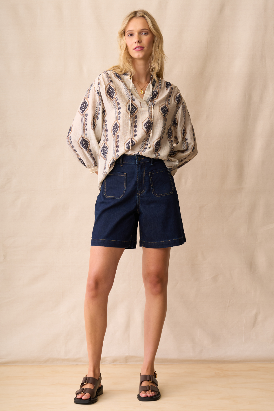 Neris Demi Short in Indigo