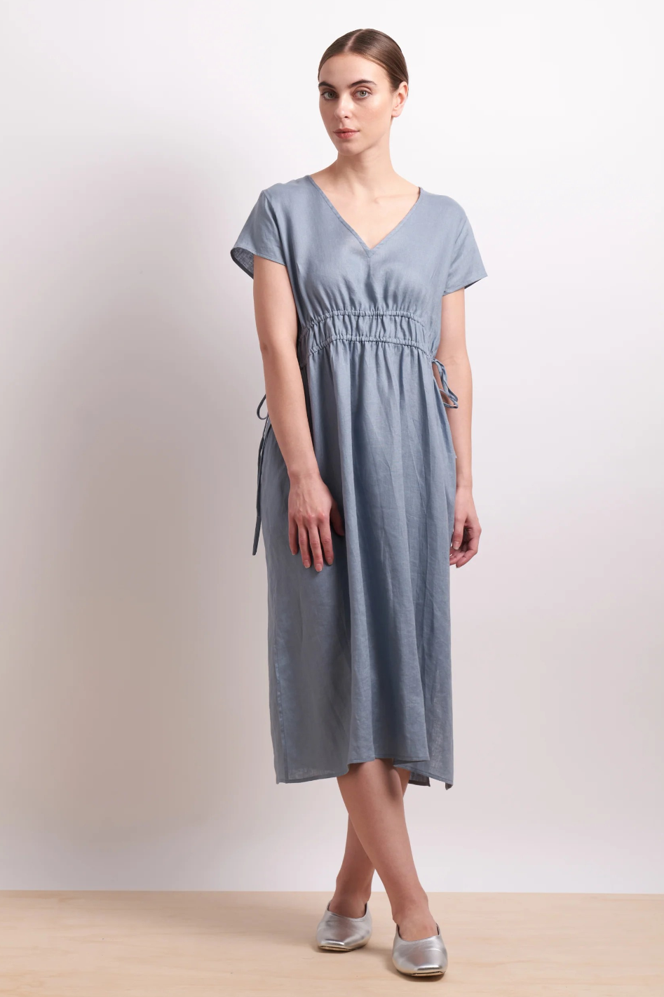 Neris Drawn In Dress in Dove