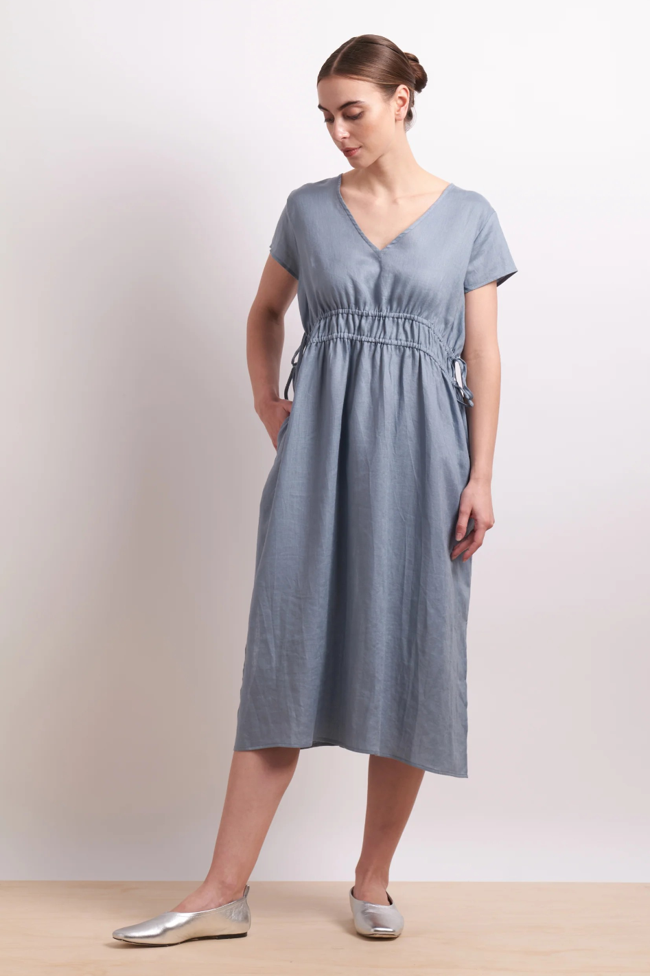 Neris Drawn In Dress in Dove