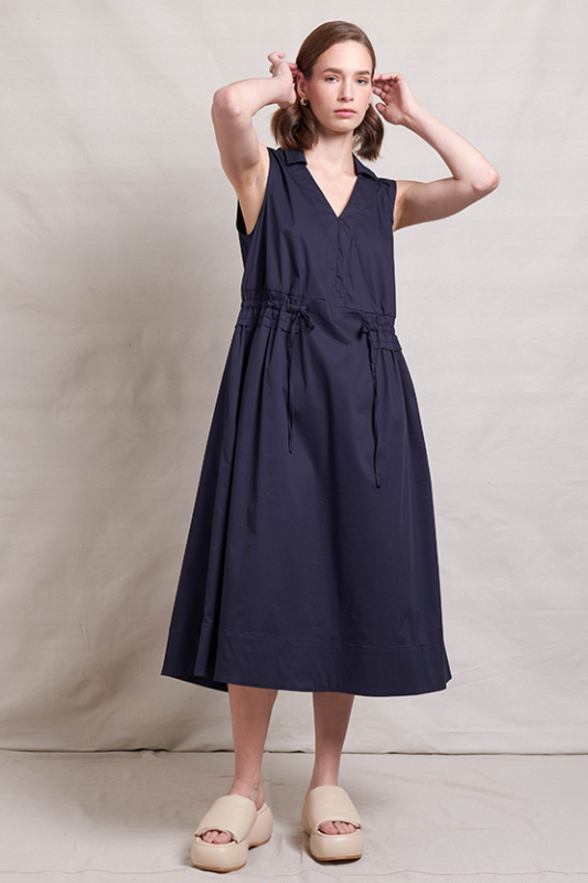 Neris Papercraft Shirt Dress | Ink