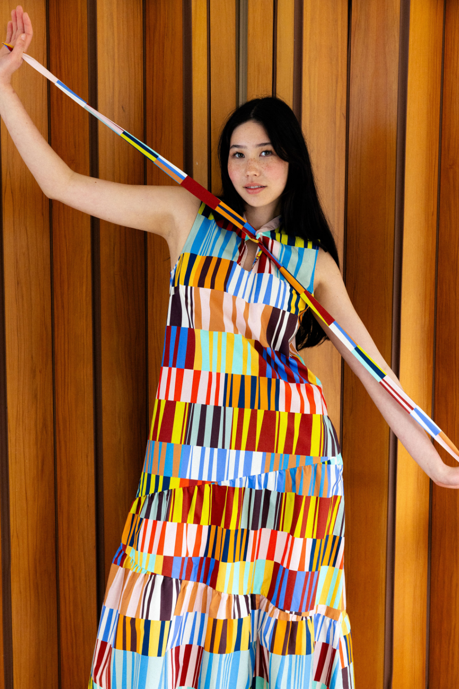 Neris Paper Trail Dress in Carnival 