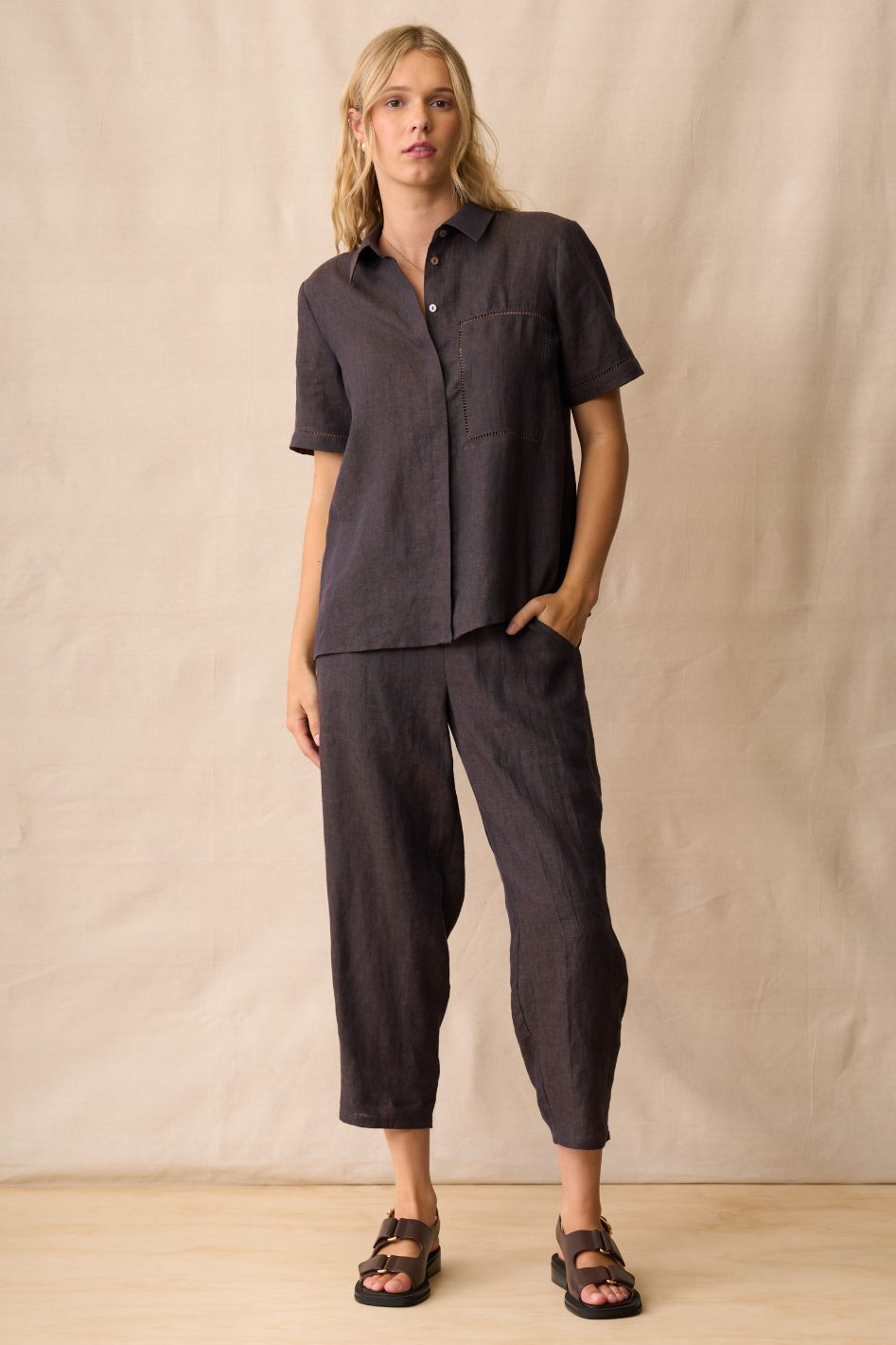 Neris Parker Pant in Hazel
