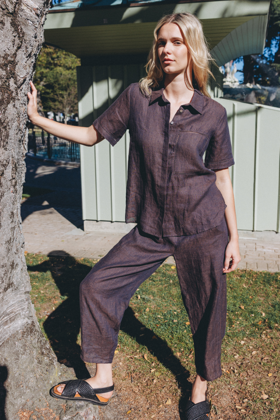 Neris Parker Pant in Hazel