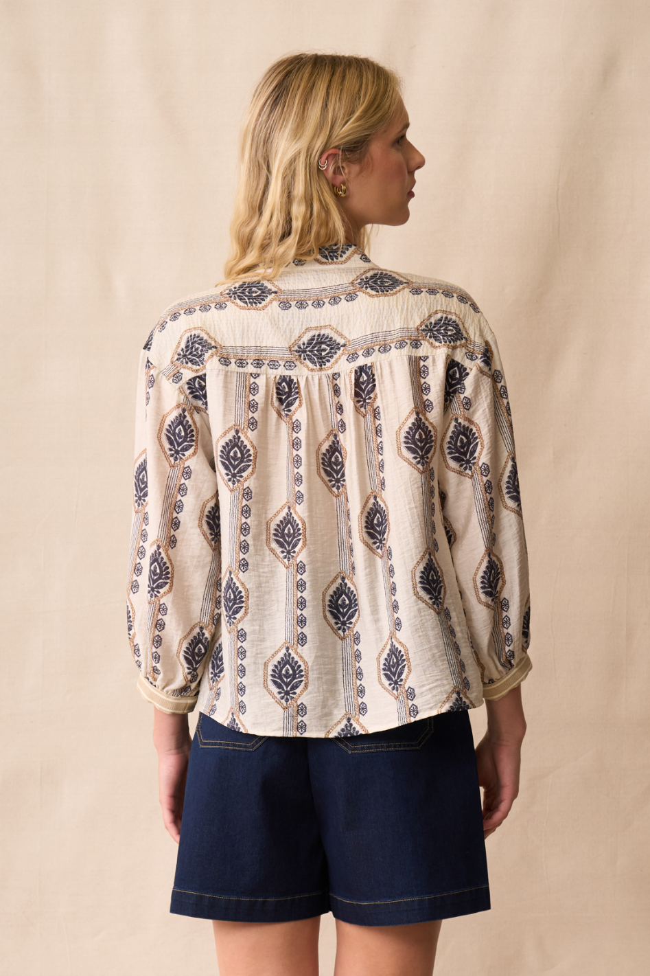 Neris Reine Top in Boho Print