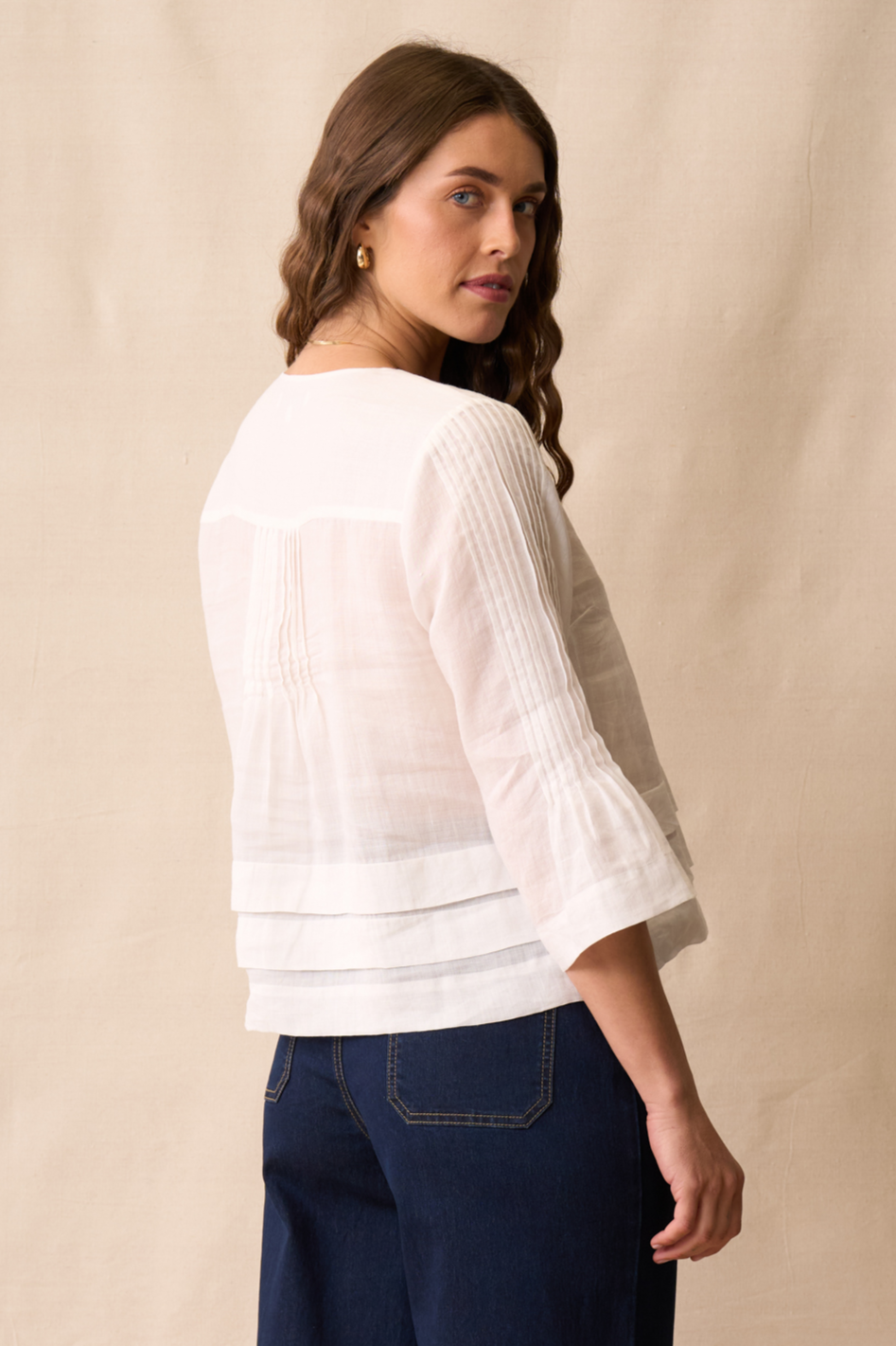 Neris Rumi Blouse in White