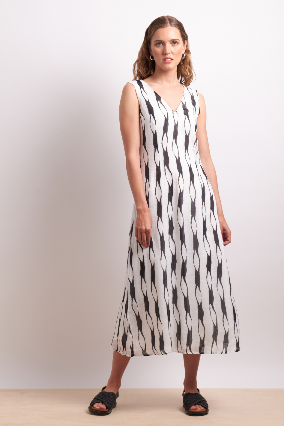 Neris Soft Focus Dress in Liquorice