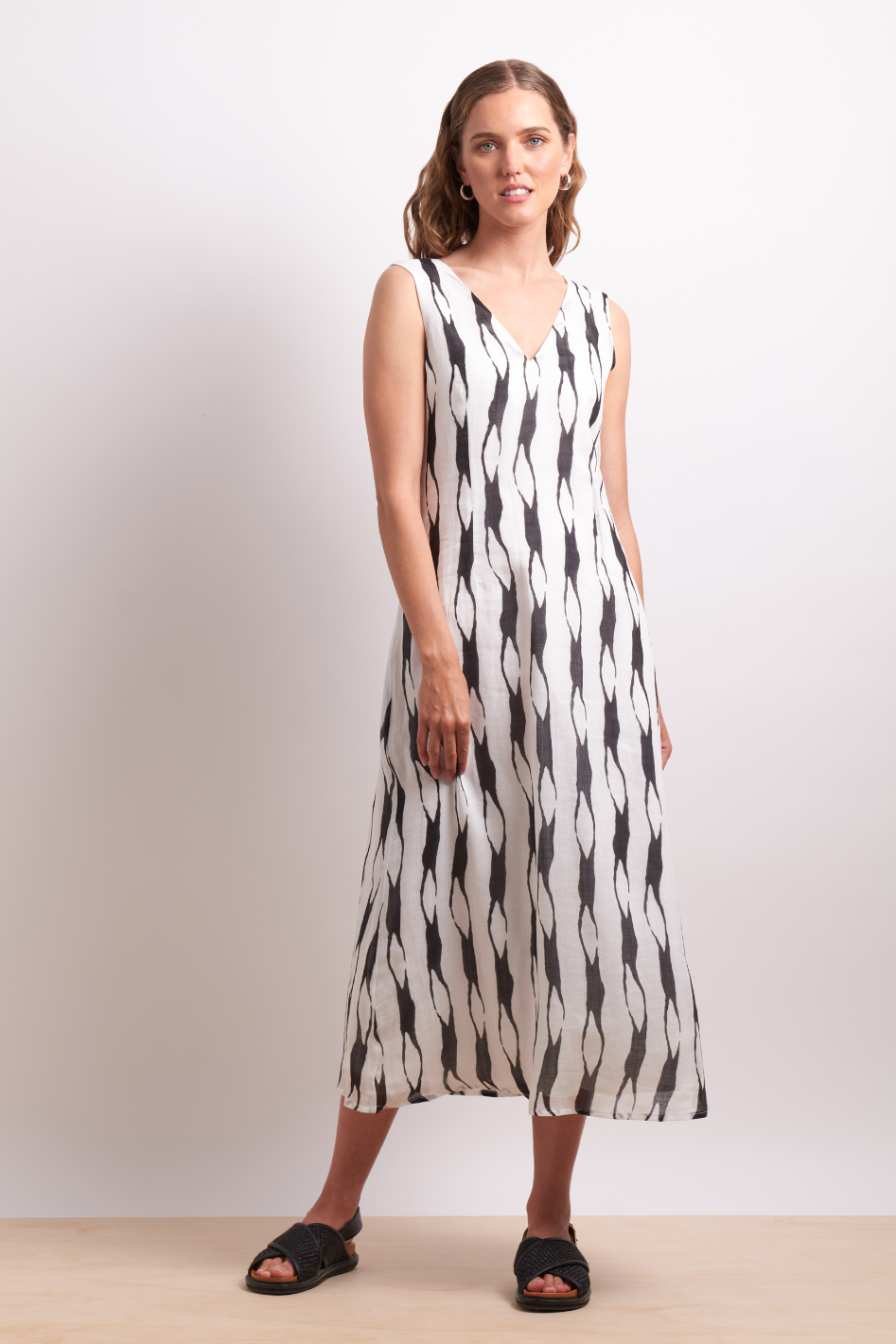 Neris Soft Focus Dress in Liquorice