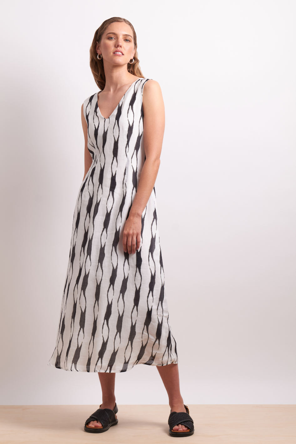 Neris Soft Focus Dress in Liquorice