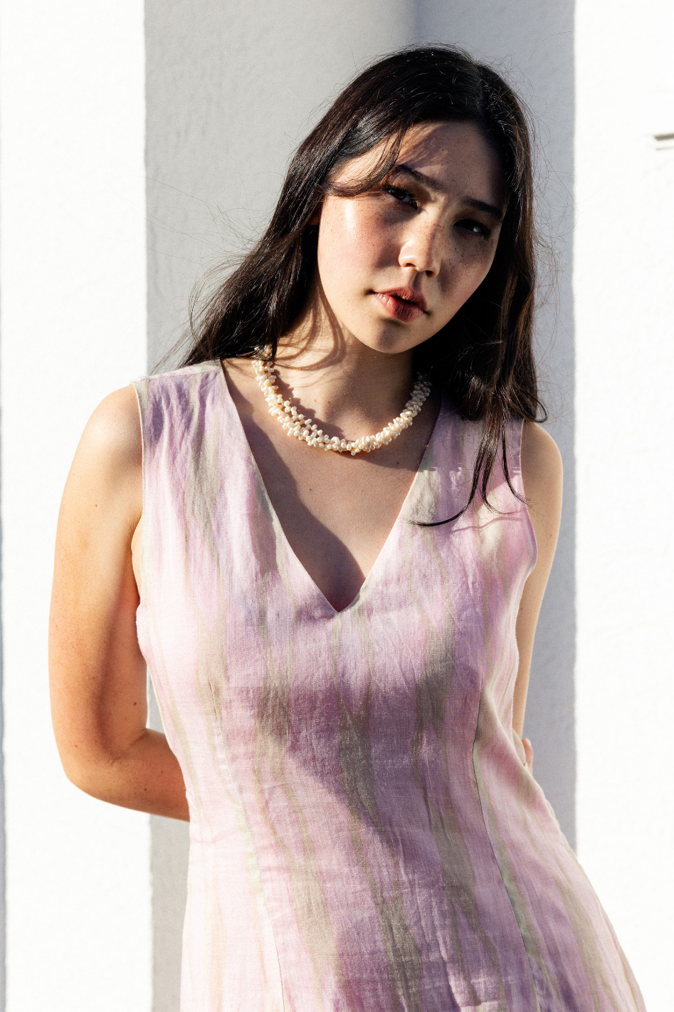 Neris Soft Focus Dress in Sherbet 