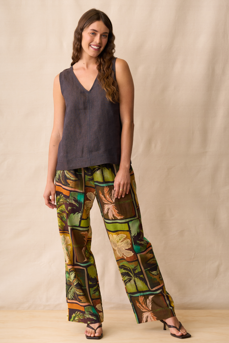 Neris Veda Tank in Hazel
