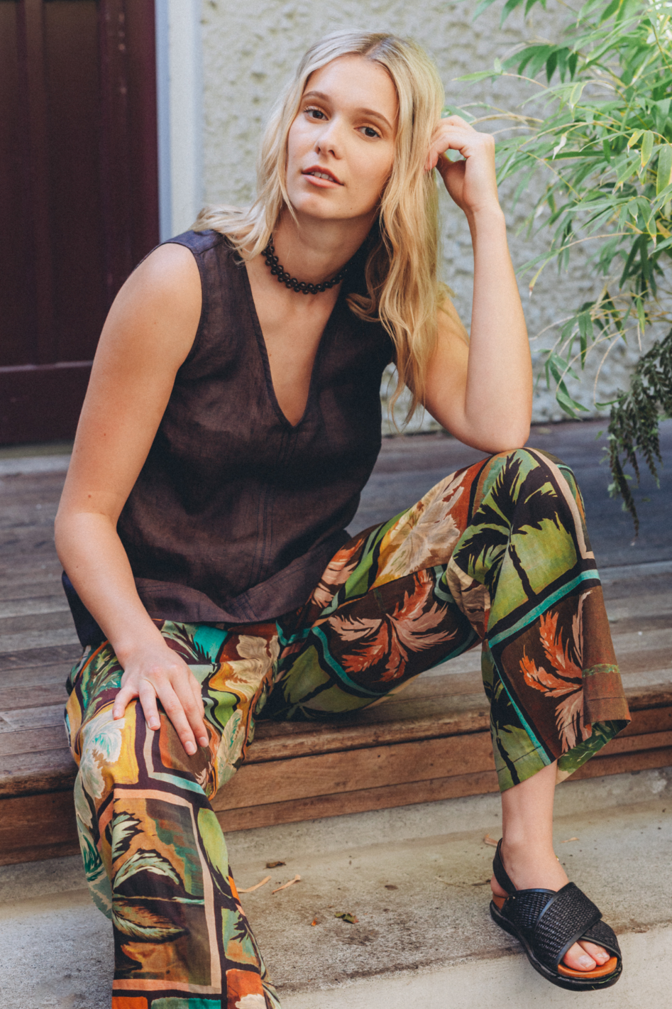 Neris Veda Tank in Hazel