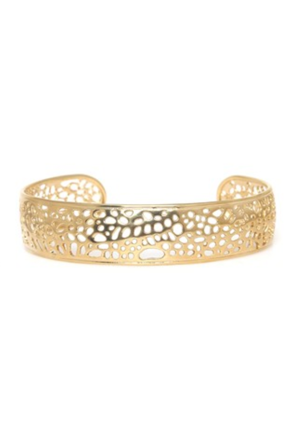 Ori Tao Coralia Openwork Golden Rigid Bracelet