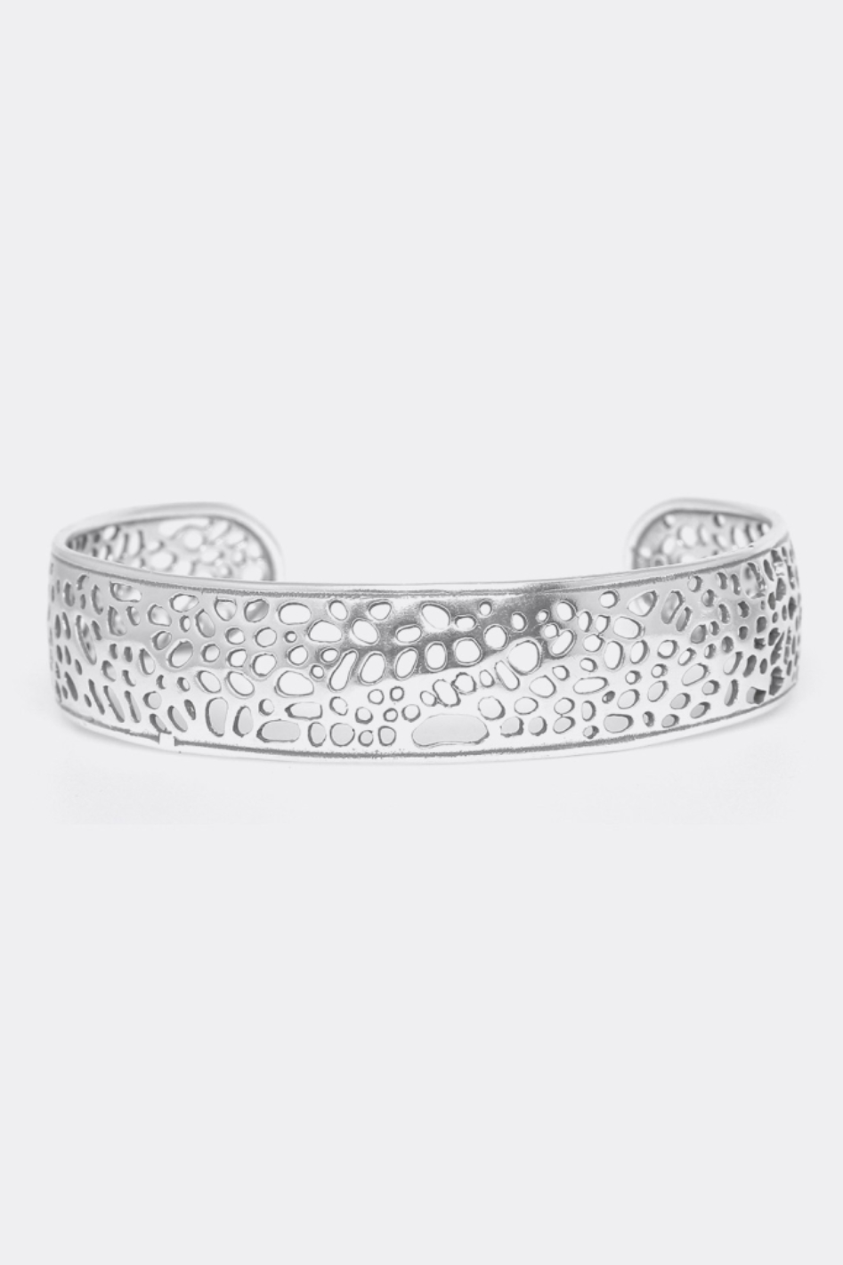 Ori Tao Coralia Openwork Silvered Rigid Bracelet