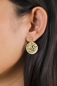 Ori Tao Coralia Small Golden Post Earrings